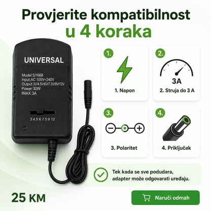 Univerzalni AC/DC Adapter i 6 Izmjenjivih Priključaka – Adapteri i napajanje – – slika 6