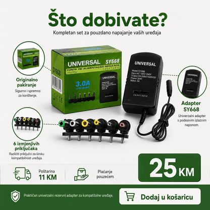 Univerzalni AC/DC Adapter i 6 Izmjenjivih Priključaka – Adapteri i napajanje – – slika 8