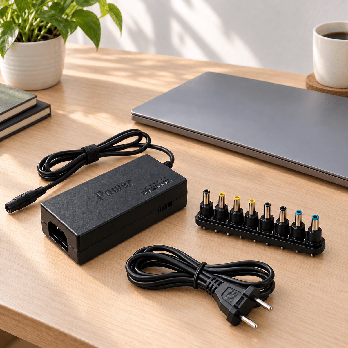 Univerzalni adapter za laptop – 8 nastavaka, 12–24 V – Univerzalni laptop adapteri s osam nastavaka – – slika 2