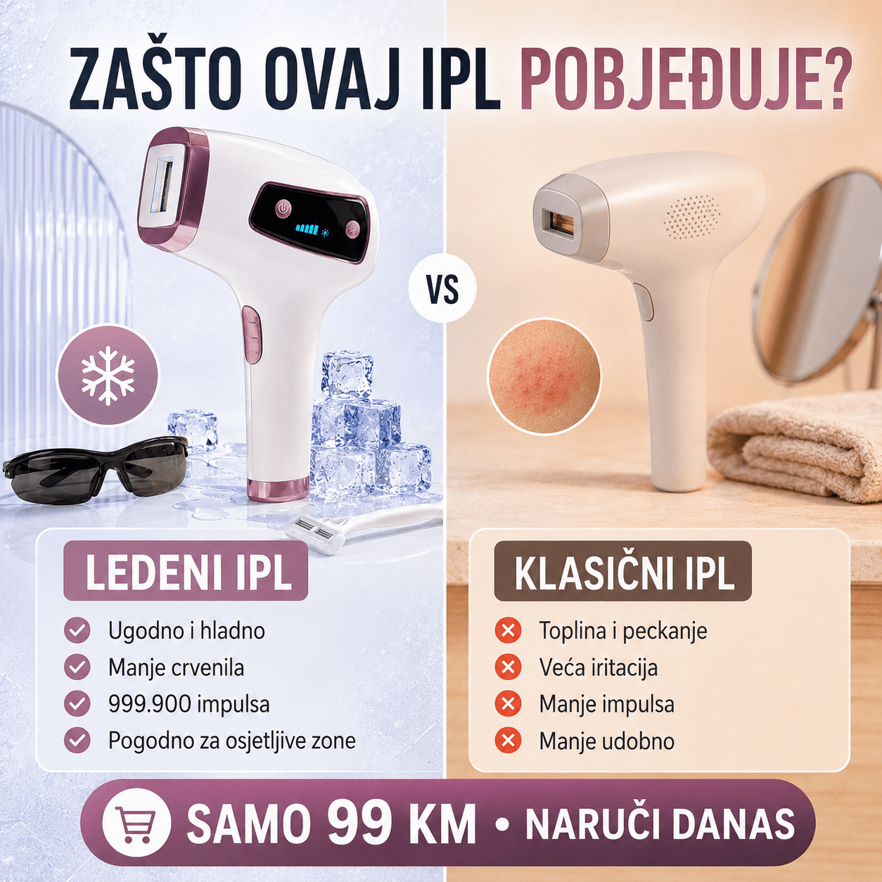 Uređaj za Lasersku Epilaciju s Ledenim Učinkom – – – slika 5