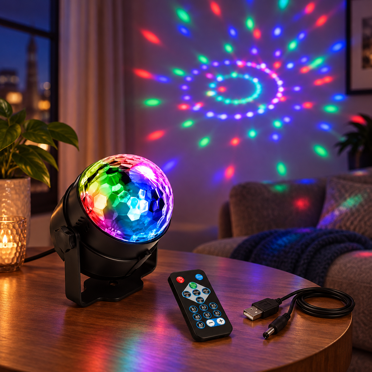 USB disco projektor s daljinskim upravljačem – USB disco projektori – – slika 2
