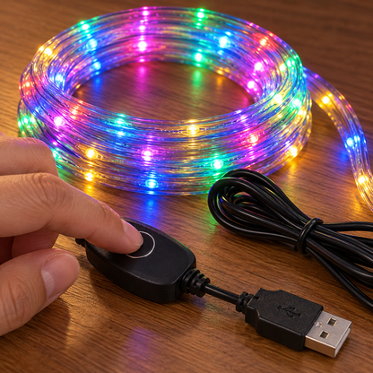 USB LED svjetlosno crijevo 10 m s muzičkim kontrolerom – USB LED svjetlosna crijeva 10 m – – slika 3