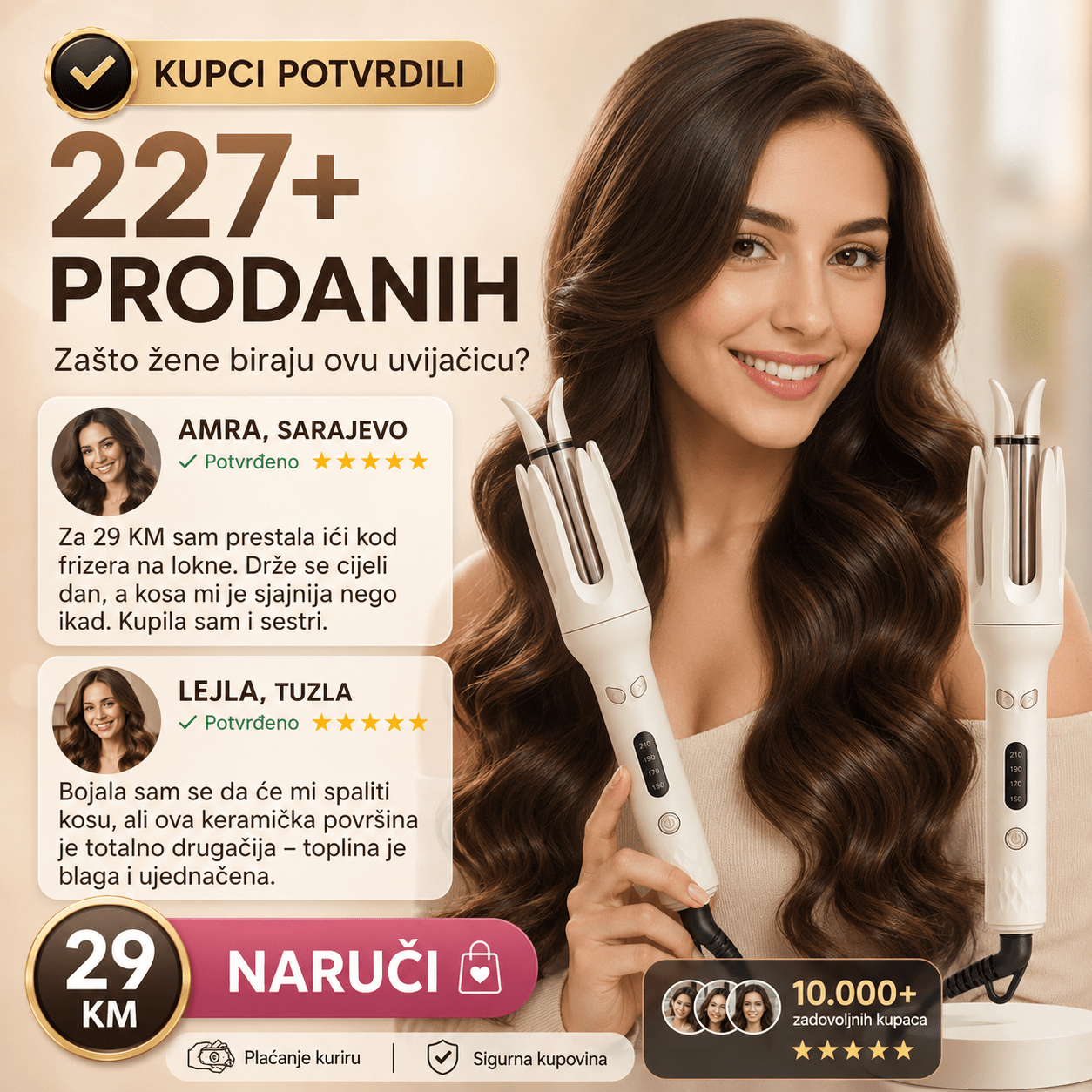 Uvijač za Kosu s Negativnim Ionima – – – slika 5