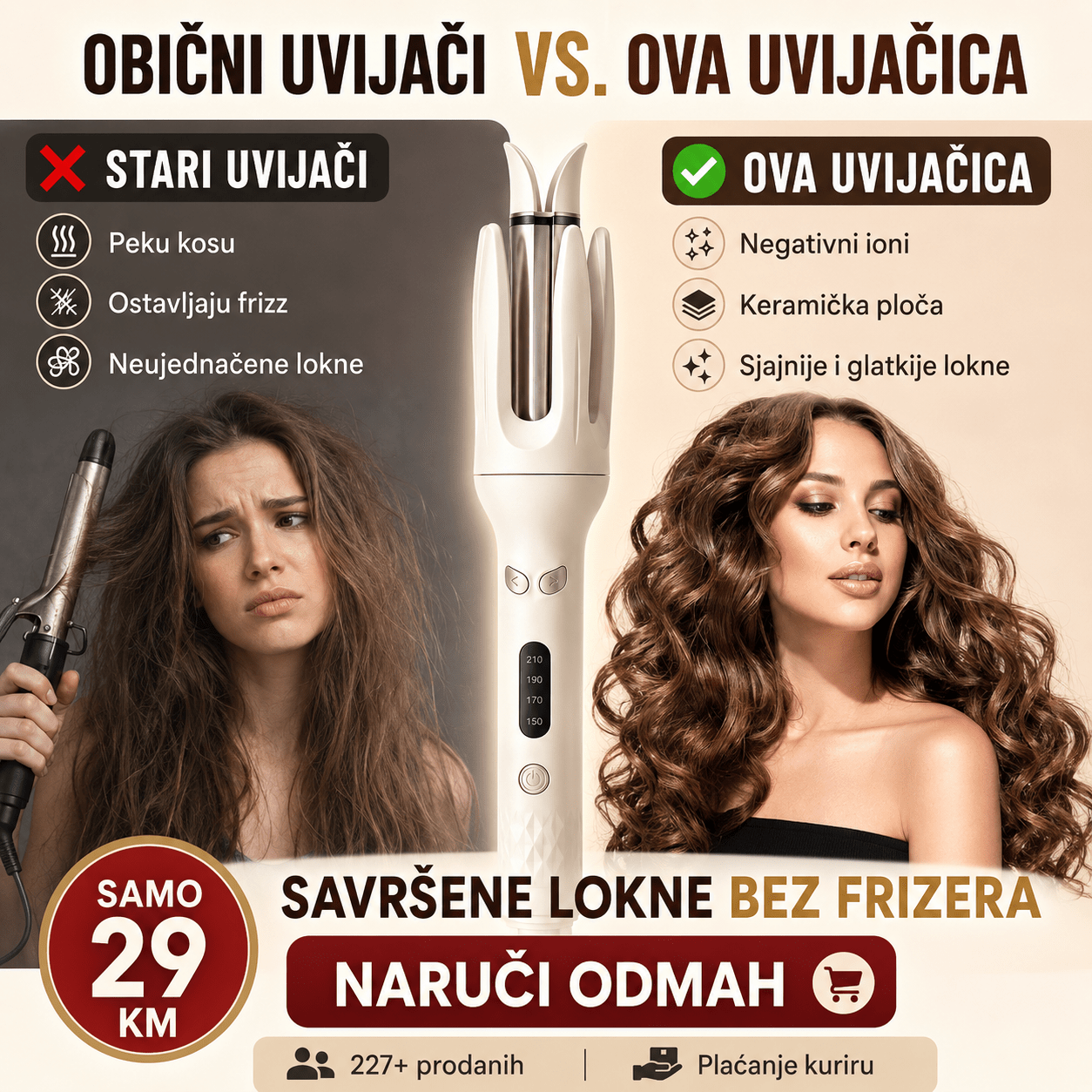 Uvijač za Kosu s Negativnim Ionima – – – slika 3