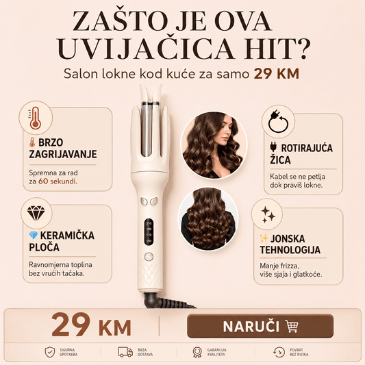 Uvijač za Kosu s Negativnim Ionima – – – slika 2