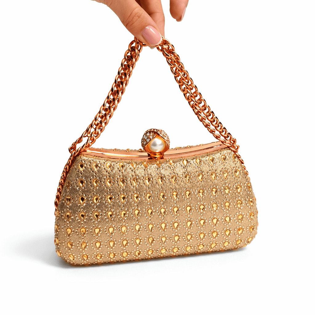 Večernja torbica s bisernom kopčom - SAMO KLIKNI