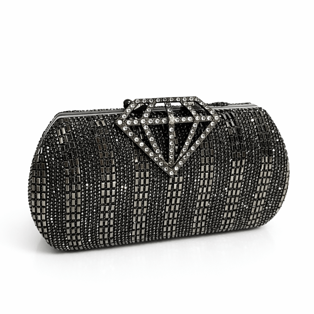 Večernja Torbica s Kristalnim Detaljima - SAMO KLIKNI