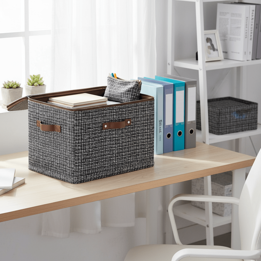 Veliki Sklopivi Spremnik za Odjeću i Stvari – Kućno skladištenje – Ekstra Velika Duboko Siva – slika 4