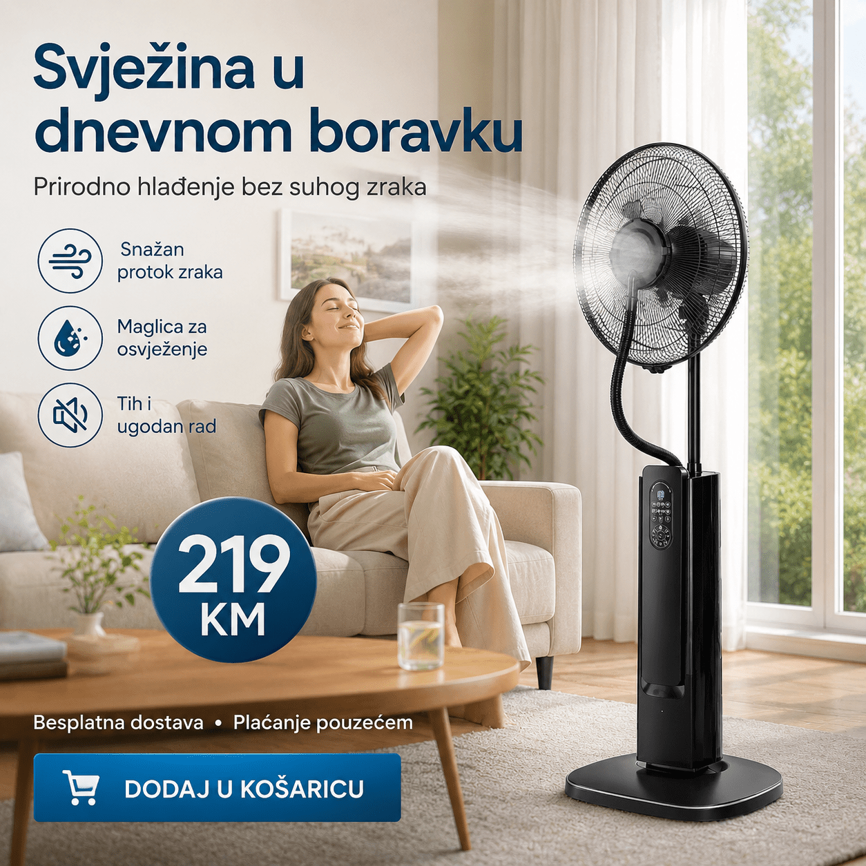 Ventilator s Raspršivačem Maglice – – – slika 6