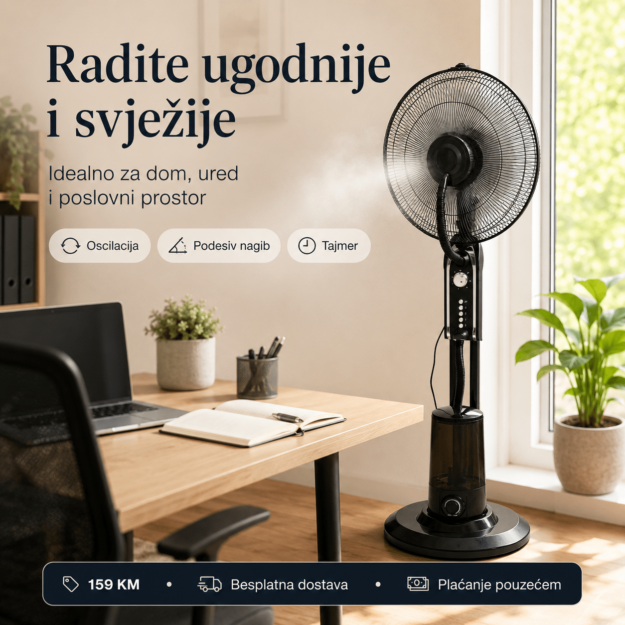 Ventilator s Raspršivačem Maglice – – – slika 3