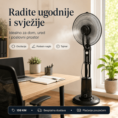Ventilator s Raspršivačem Maglice – – – slika 3