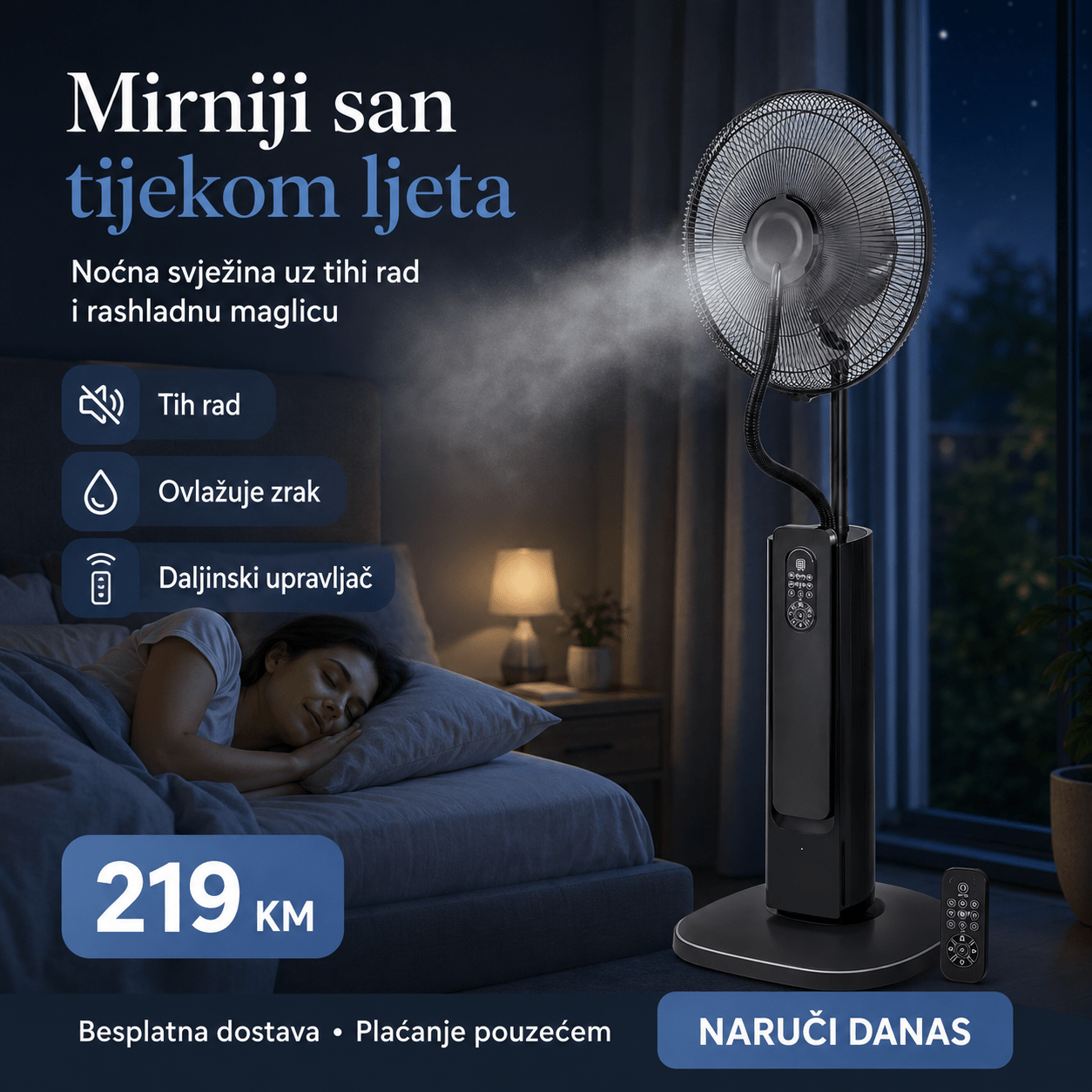 Ventilator s Raspršivačem Maglice – – – slika 7