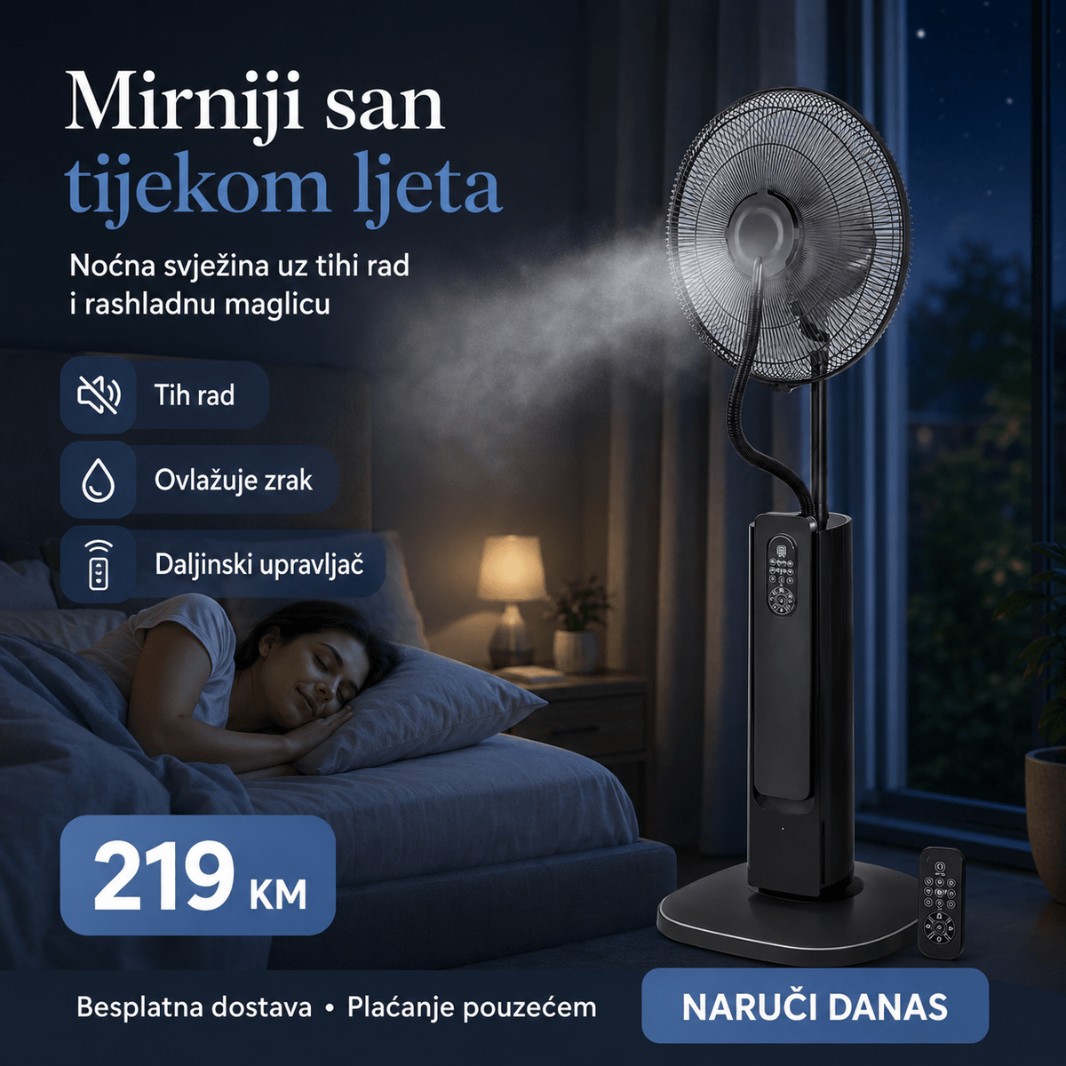 Ventilator s Raspršivačem Maglice – – – slika 7