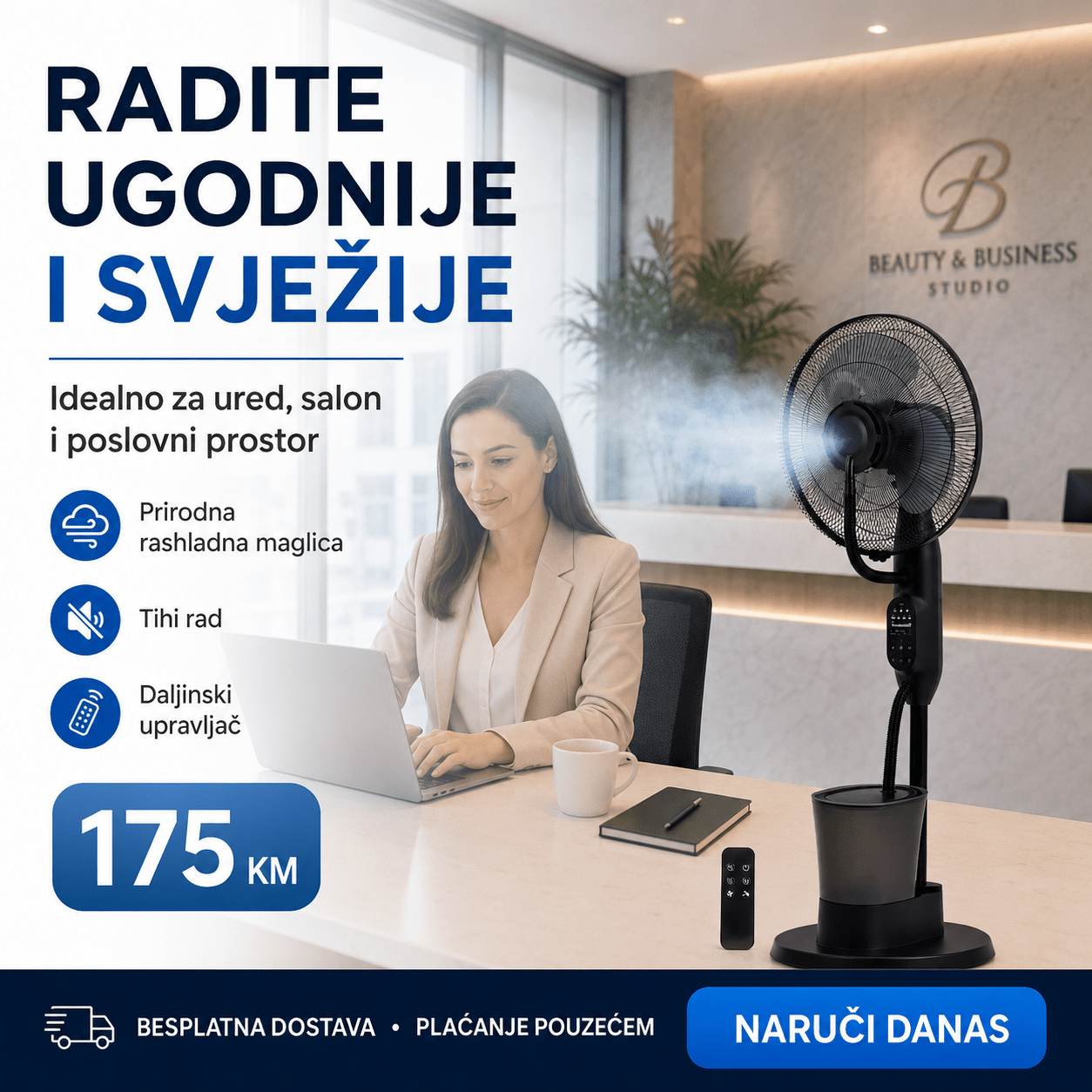 Ventilator s Raspršivačem Maglice – – – slika 6