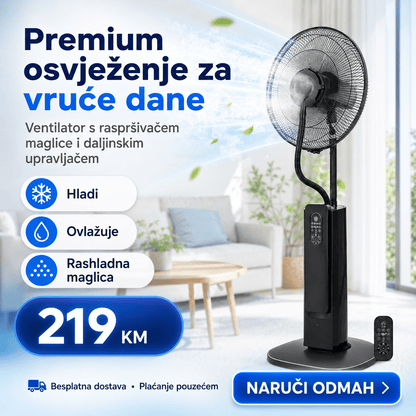 Ventilator s Raspršivačem Maglice – – – slika 1