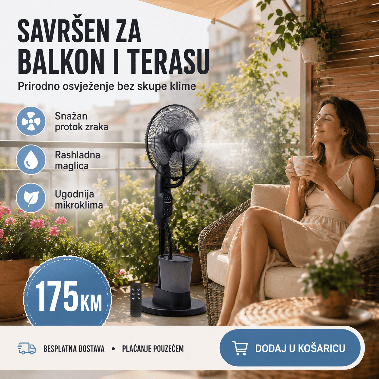 Ventilator s Raspršivačem Maglice – – – slika 4