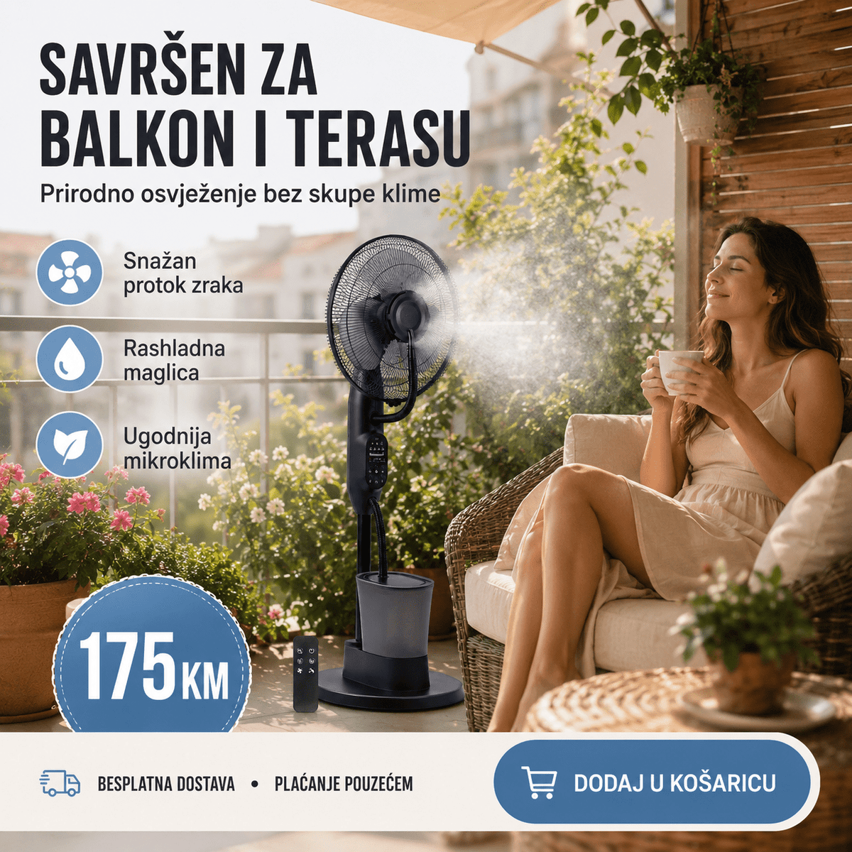 Ventilator s Raspršivačem Maglice – – – slika 4