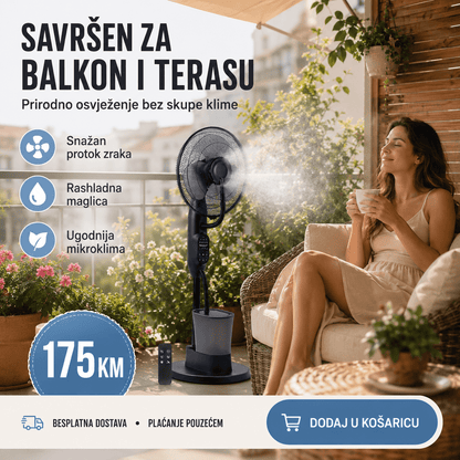 Ventilator s Raspršivačem Maglice – – – slika 4