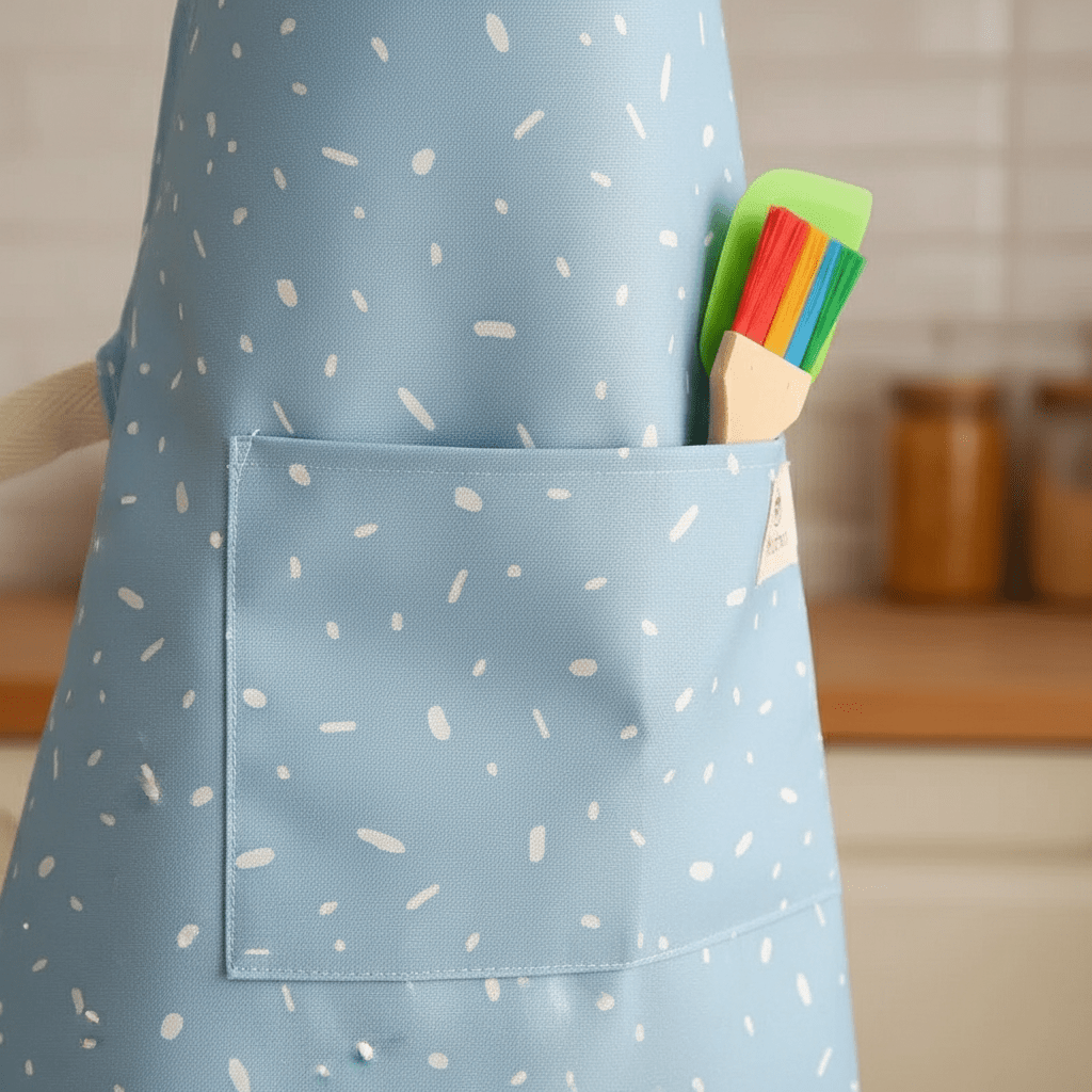 Vesele Dječje Kecelje s Točkicama | Vodootporne i Praktične – Dječja oprema – Univerzalna Siva – slika 5