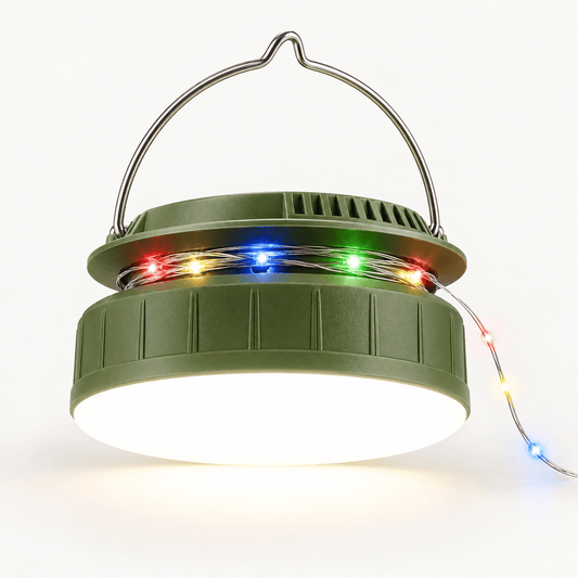 Viseća kamp lampa 673J s lampicama u više boja – Viseće kamp lampe 673J – – slika 1