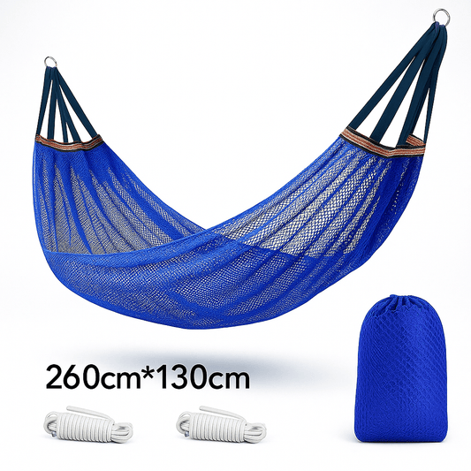 Viseća Mrežasta Ležaljka 260x130 cm – – Plava – slika 1
