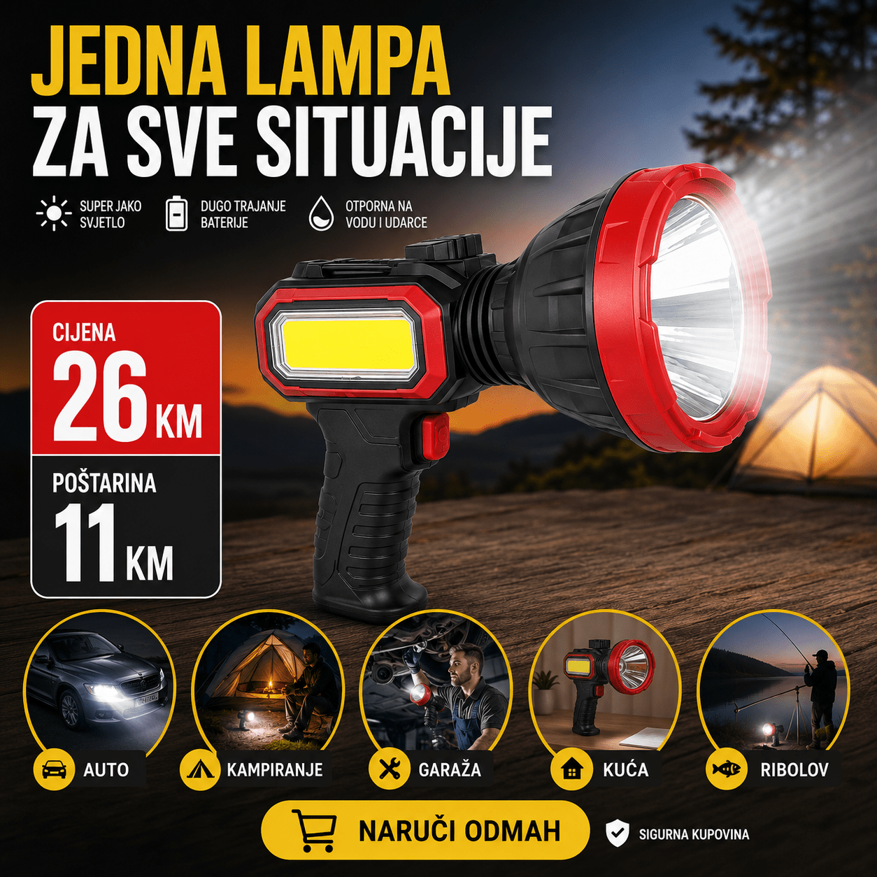 Višenamjenska LED Svjetiljka – – – slika 1