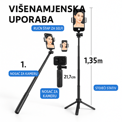 Višenamjenski 3u1 Selfie Štap – – – slika 1
