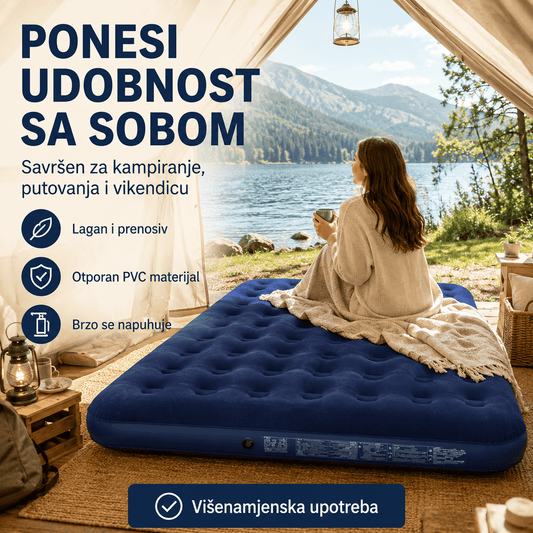 Višenamjenski madrac na napuhavanje – – 205x150×22 cm – slika 1