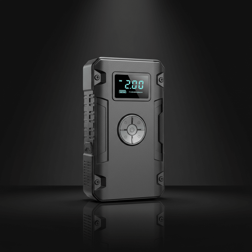 Višenamjenski Prijenosni Punjač i Kompresor 4 - u - 1 | Pametno Punjenje i Napuhavanje – Prijenosni Punjači i Kompresori – Crna – slika 13