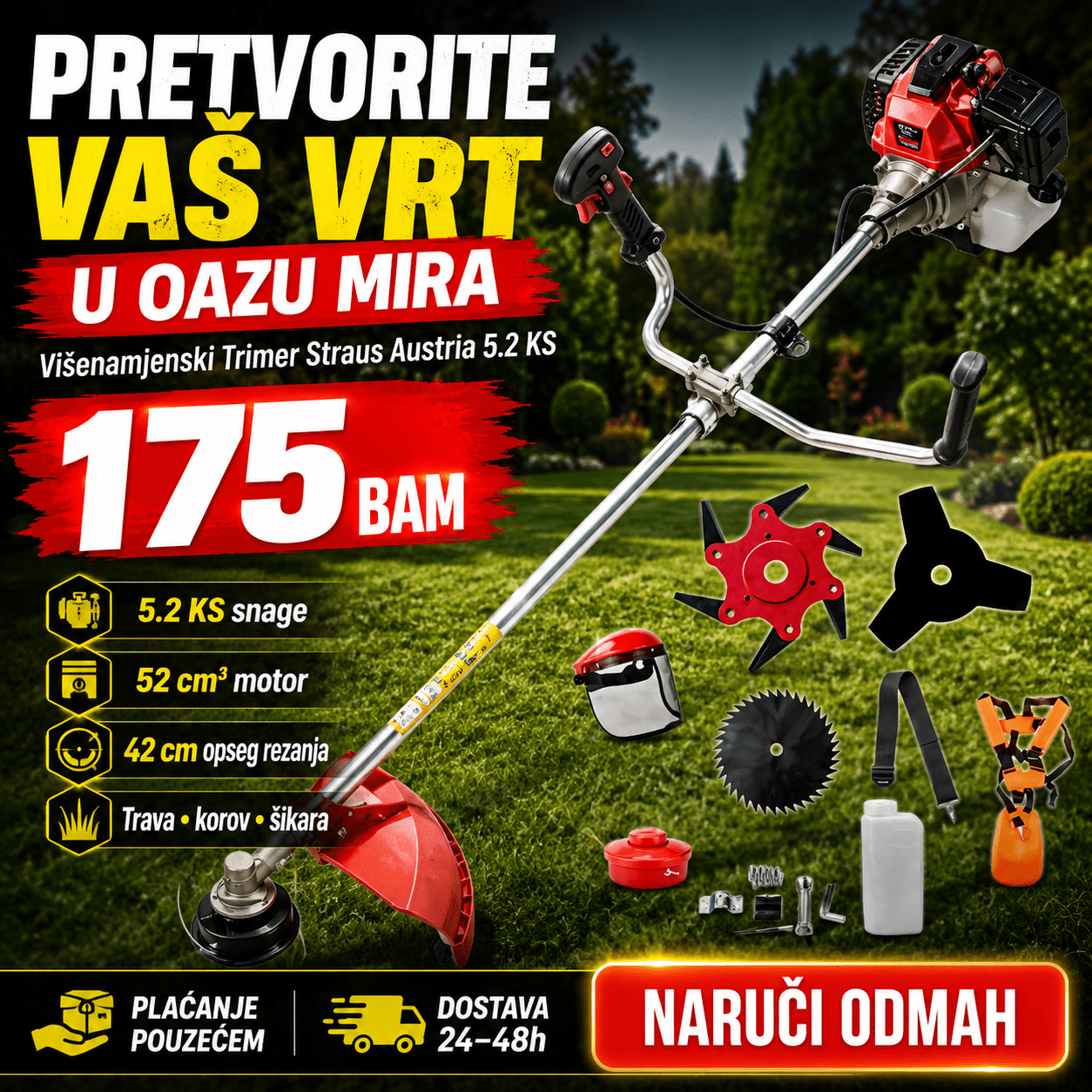 Višenamjenski Trimer Straus Austria 5.2 KS – – – slika 6