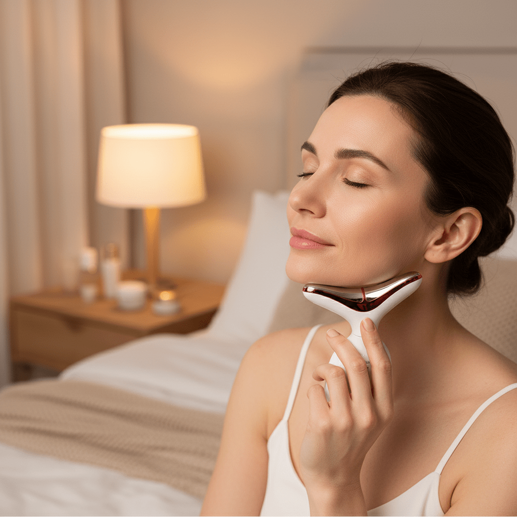 Višenamjenski Uređaj za Zatezanje Kože Lica i Vrata – Oprema za ljepotu – Univerzalna – slika 3