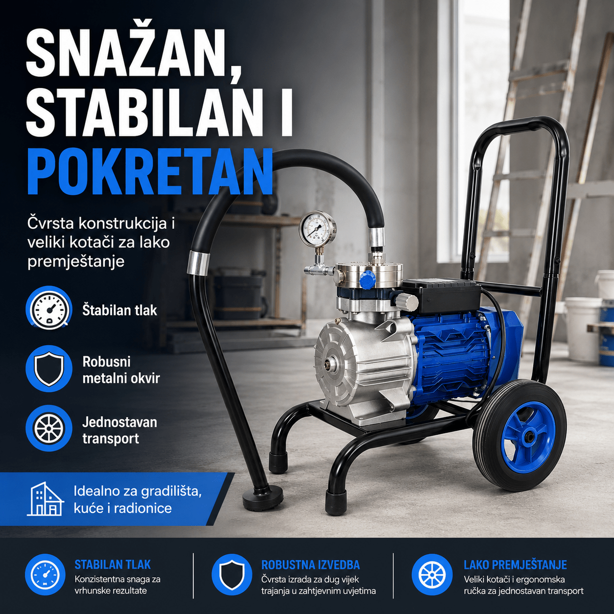 Visokotlačni Uređaj za Krečenje – – – slika 6
