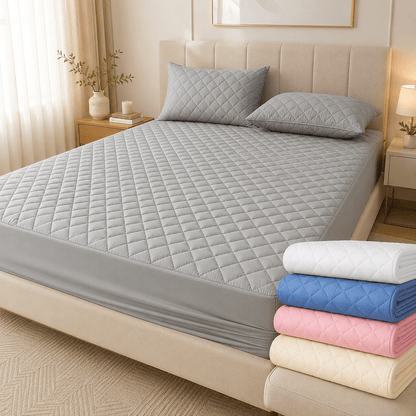 Vodonepropusni Set Navlaka + 2 Jastučnice – – Siva 180x200 cm – slika 1