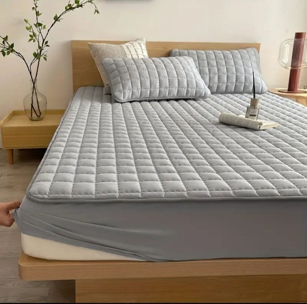 Vodonepropusni Set Navlaka + 2 Jastučnice – – Siva 180x200 cm – slika 8