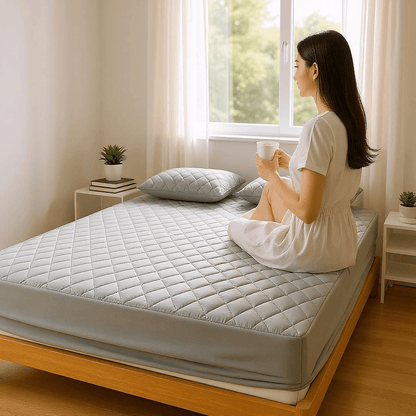 Vodonepropusni Set Navlaka + 2 Jastučnice - Vodonepropusni Set Navlaka + 2 Jastučnice – – Siva 180x200 cm – slika 10