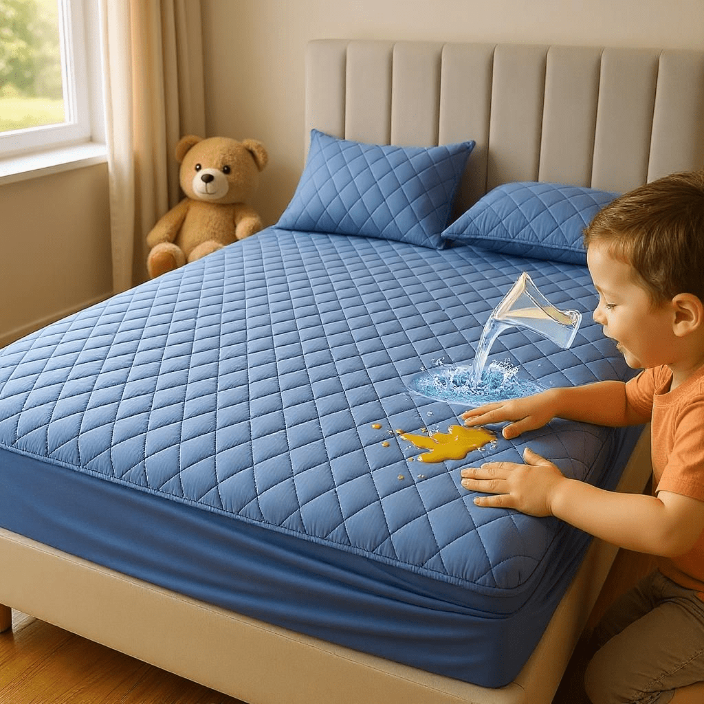 Vodonepropusni Set Navlaka + 2 Jastučnice – – Siva 180x200 cm – slika 12