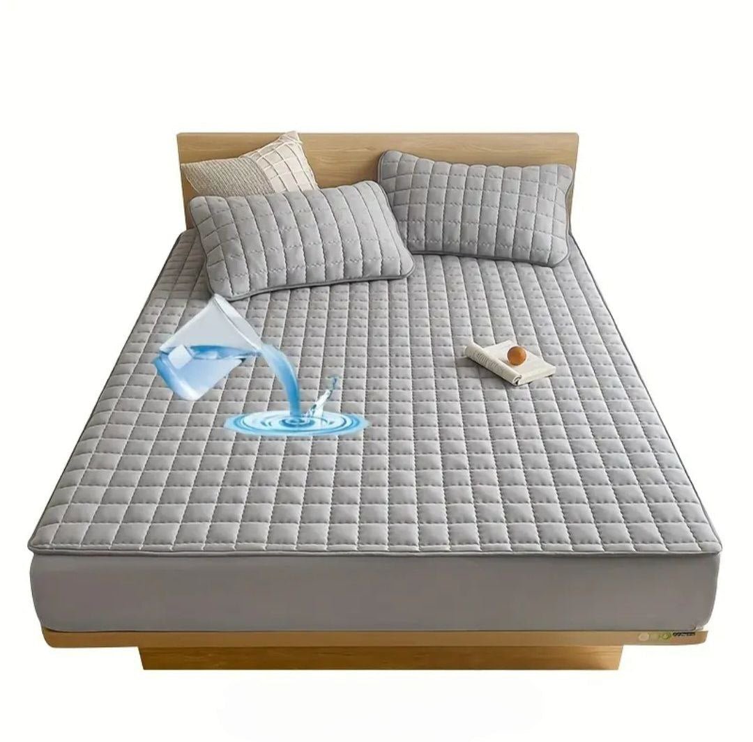 Vodonepropusni Set Navlaka + 2 Jastučnice – – Siva 180x200 cm – slika 7