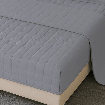 Vodonepropusni Set Plahta za Madrac, Jastučnice + Step Deka – – Siva 160x200cm – slika 4