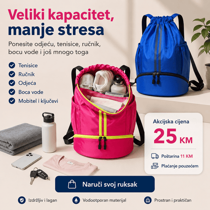 Vodootporni Sportski Ruksak – – Plava – slika 2