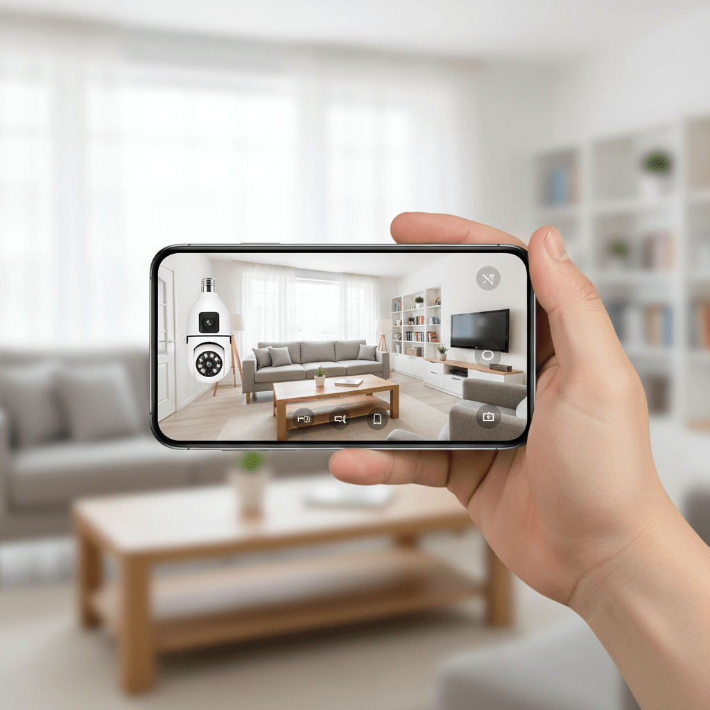 WiFi Sigurnosna Kamera u Sijalici – Sigurnosne kamere – Univerzalna Bijela – slika 9