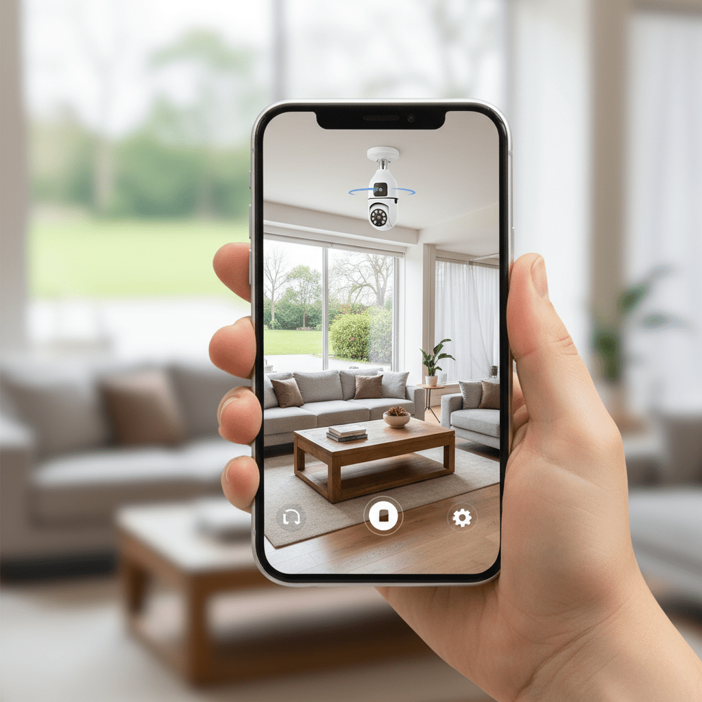 WiFi Sigurnosna Kamera u Sijalici – Sigurnosne kamere – Univerzalna Bijela – slika 14