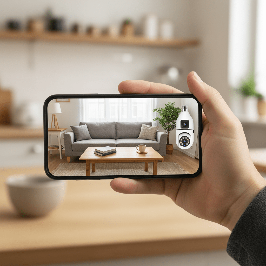 WiFi Sigurnosna Kamera u Sijalici – Sigurnosne kamere – Univerzalna Bijela – slika 4