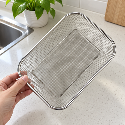 Pravougaona žičana korpa 22 cm – ugc