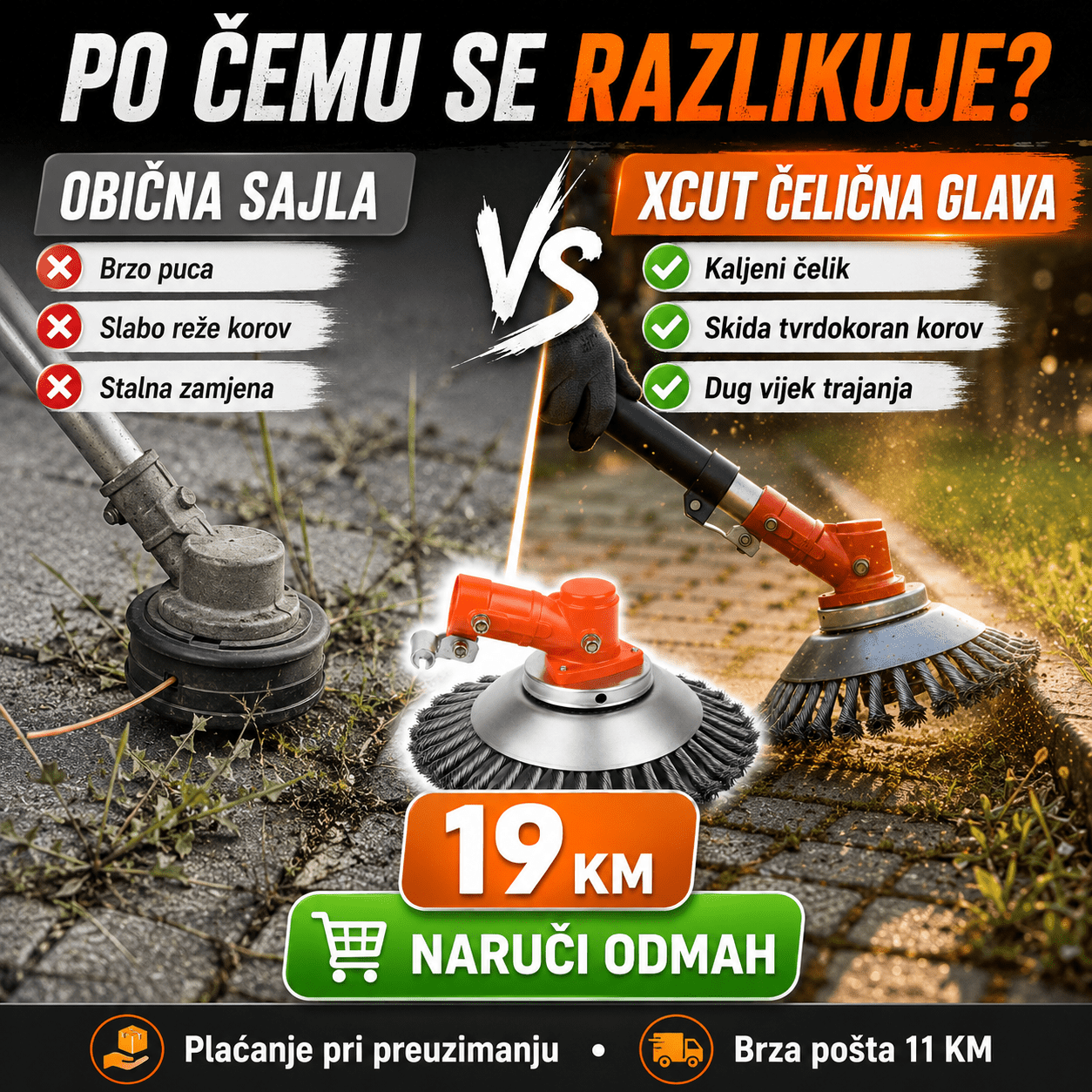 XCUT Čelična Glava za Trimer – – – slika 5