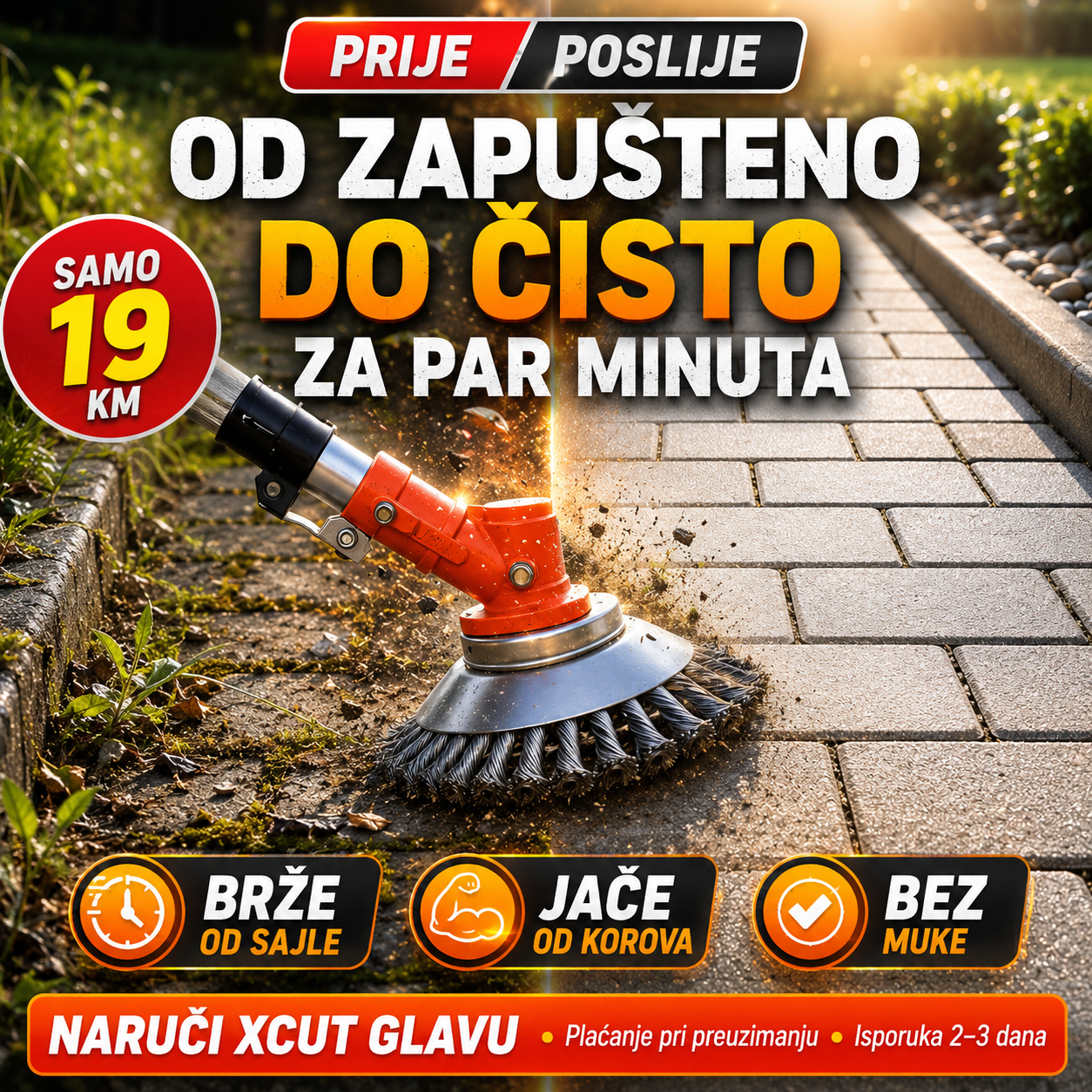 XCUT Čelična Glava za Trimer – – – slika 1