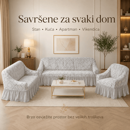 Žakard Navlake Za Trosjed, Dvosjed i Fotelju – – – slika 7