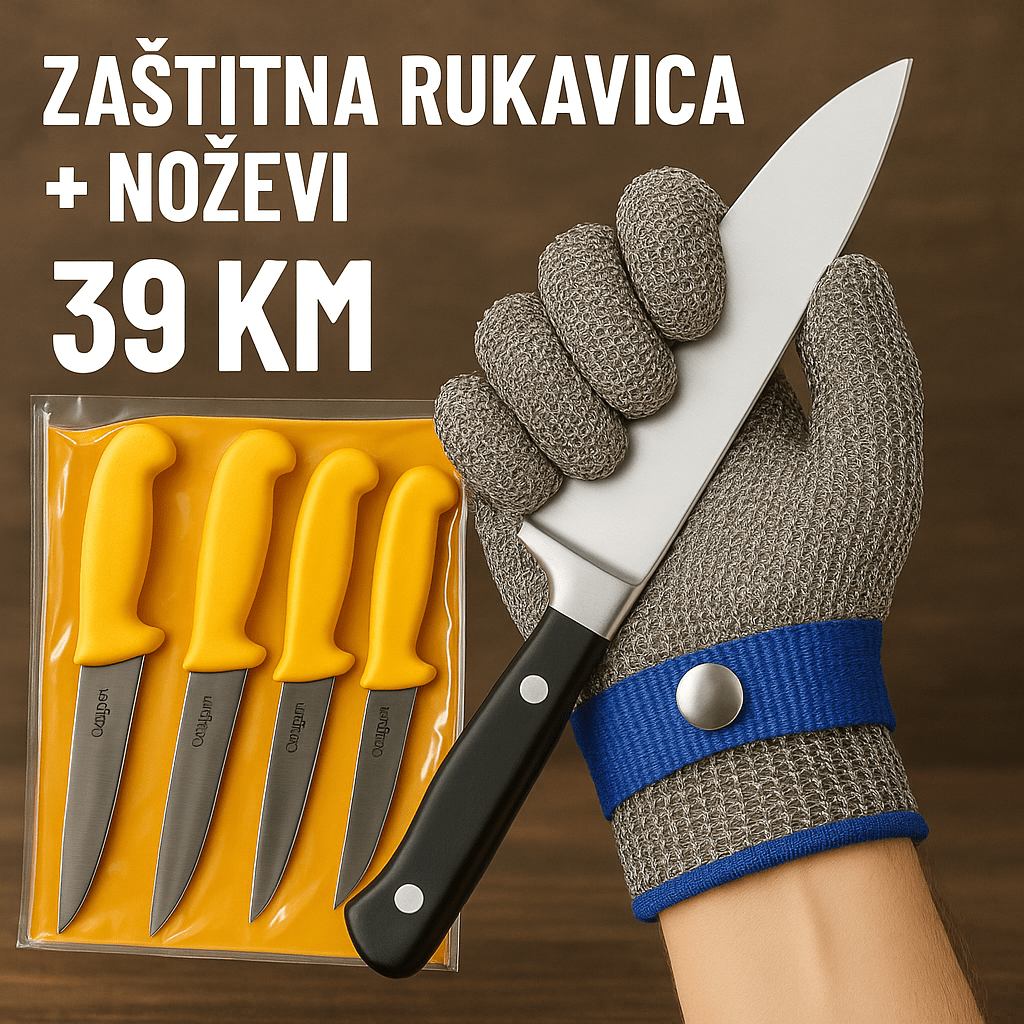 Zaštitna Rukavica + Noževi – – – slika 1