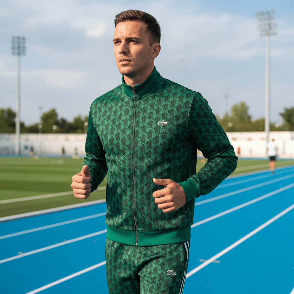 Zelena Muška Trenirka s Uzorkom – Muške trenirke – XL – slika 3