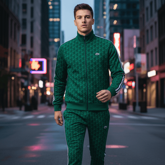 Zelena Muška Trenirka s Uzorkom – Muške trenirke – M – slika 1