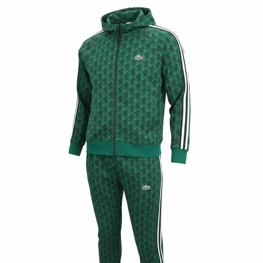 Zelena Muška Trenirka s Uzorkom – Muške trenirke – S – slika 5